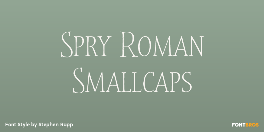 Spry Roman Smallcaps Poster