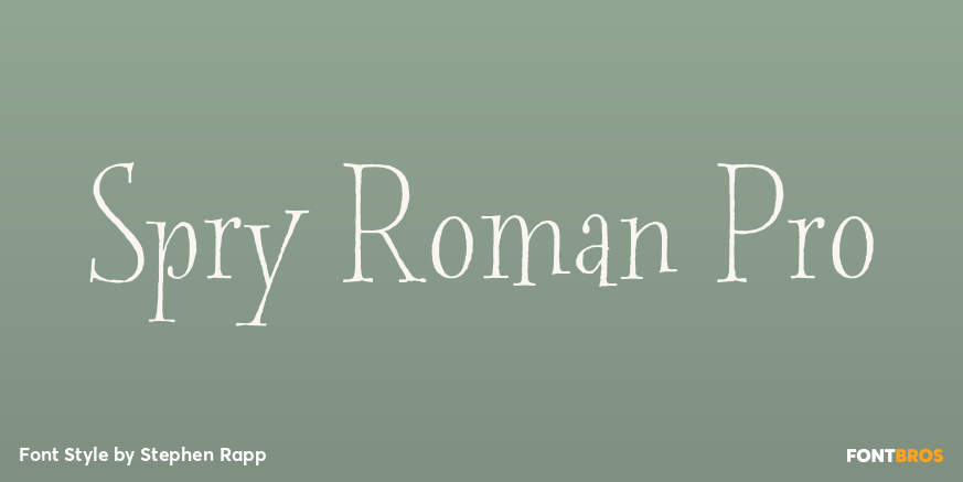 Spry Roman Pro Poster