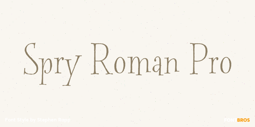 Spry Roman Pro Poster