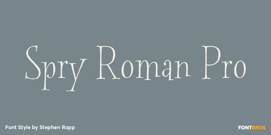 Spry Roman Pro Poster