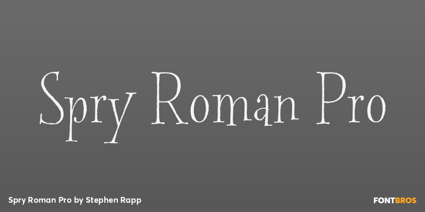 Spry Roman Pro Poster