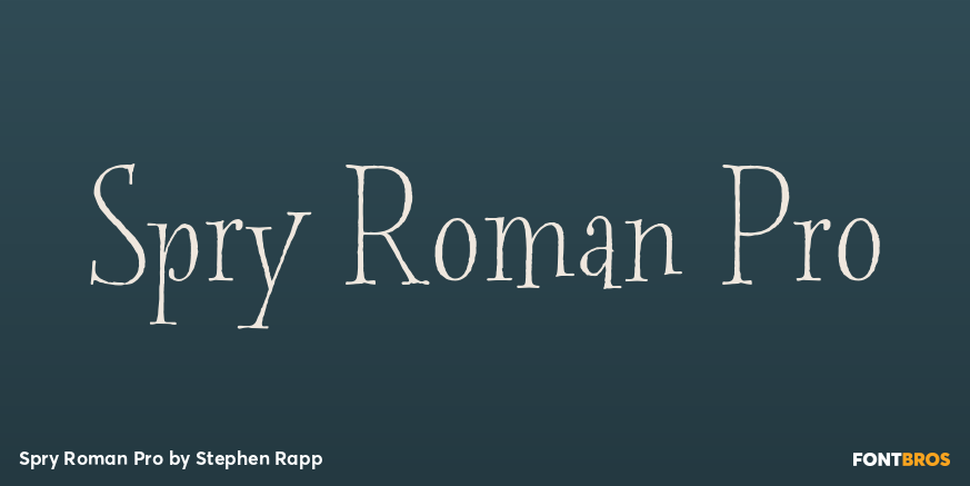 Spry Roman Pro Poster