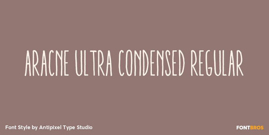 Aracne Ultra Condensed Regular Font Poster #1