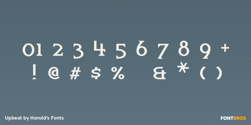 Upbeat Font Poster #4