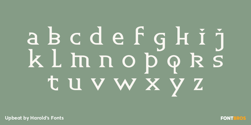 Upbeat Font Poster #2