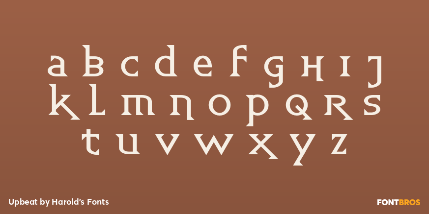 Upbeat Font Poster #3