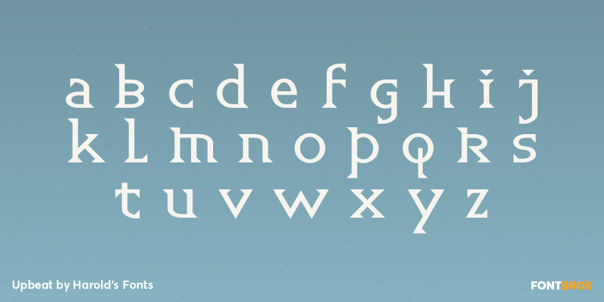 Upbeat Font Poster #2