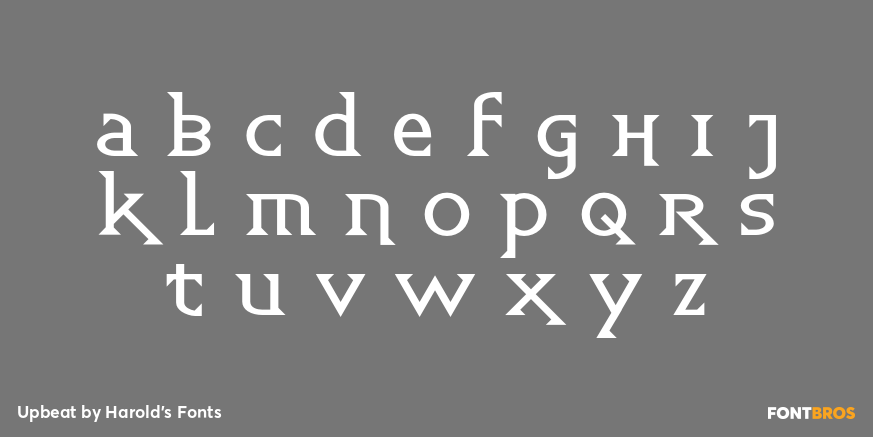 Upbeat Font Poster #3