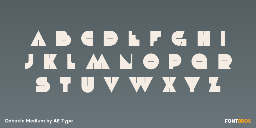 Debacle Medium Font Poster #2