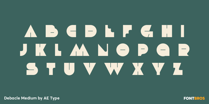 Debacle Medium Font Poster #3