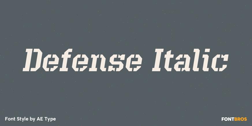 Defense Italic Poster