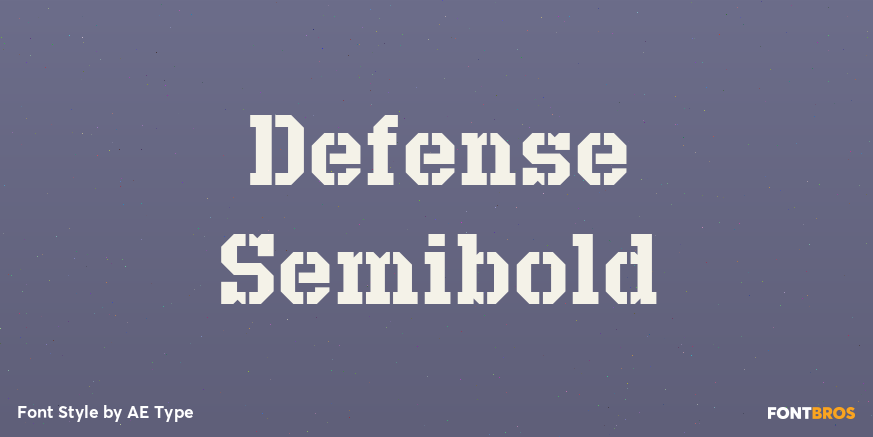 Defense Semibold Poster