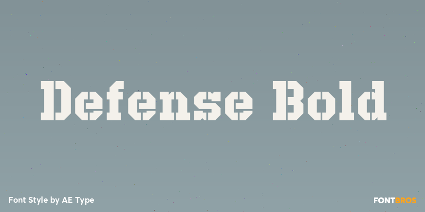 Defense Bold Font Poster #1