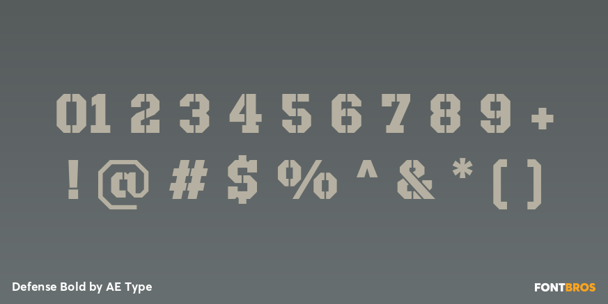 Defense Bold Font Poster #1