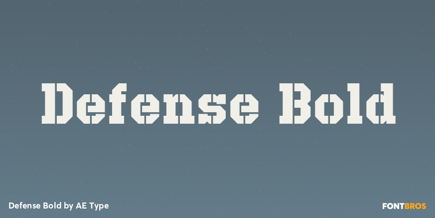 Defense Bold Font Poster #1