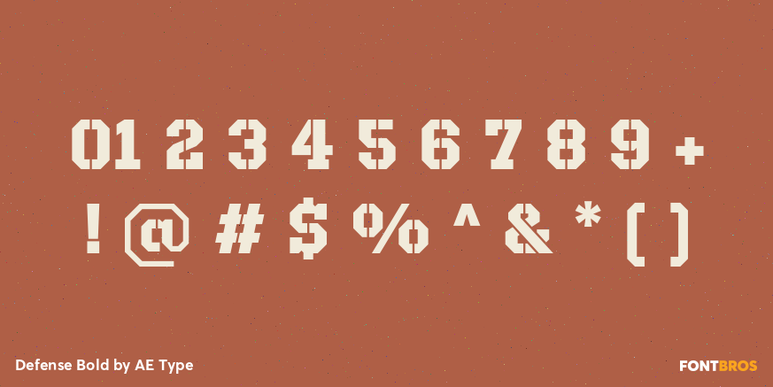 Defense Bold Font Poster #4