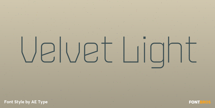 Velvet Light Font Poster #1