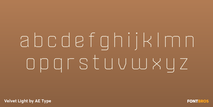 Velvet Light Font Poster #3