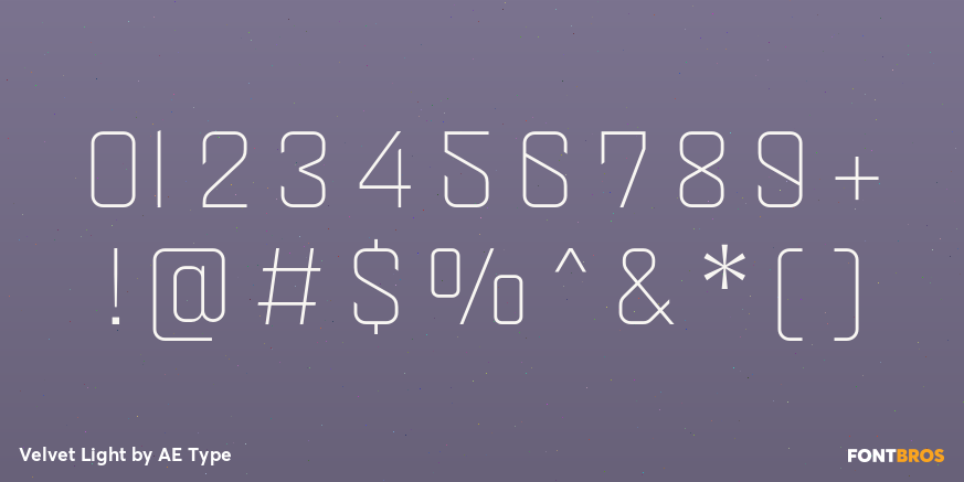 Velvet Light Font Poster #4