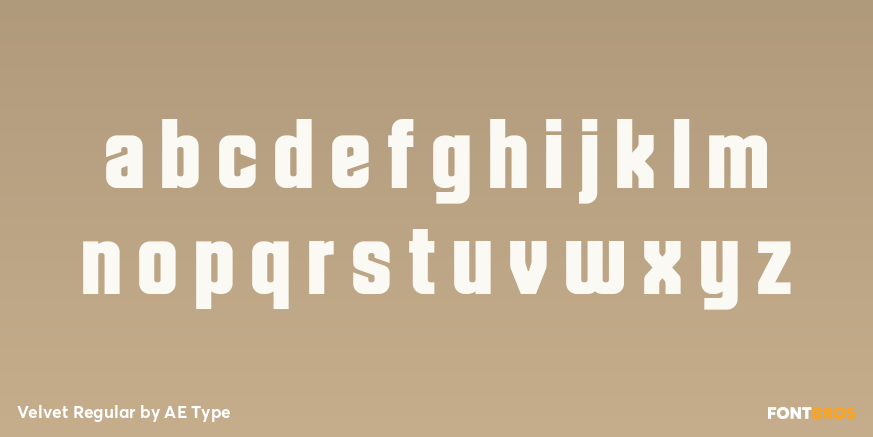 Velvet Regular Font Poster #3