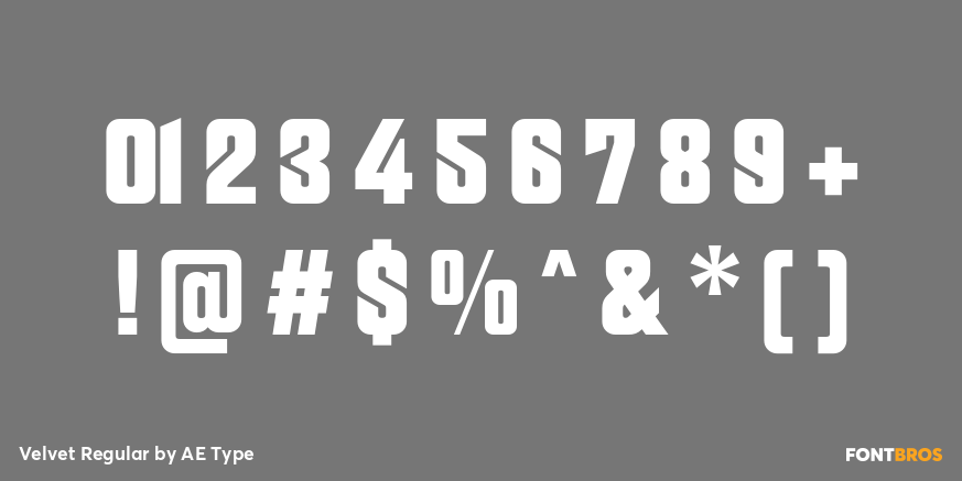 Velvet Regular Font Poster #4