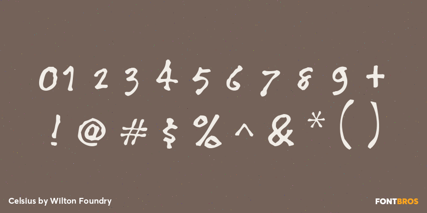 Celsius Font Poster #1
