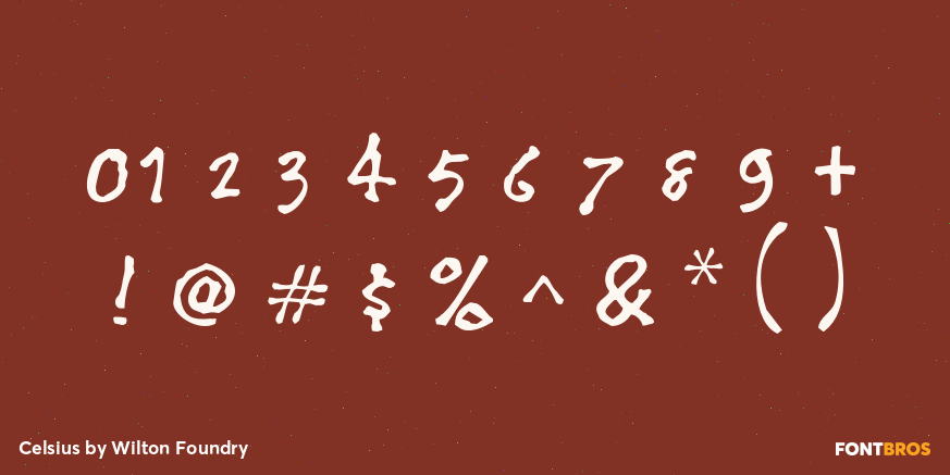 Celsius Font Poster #4