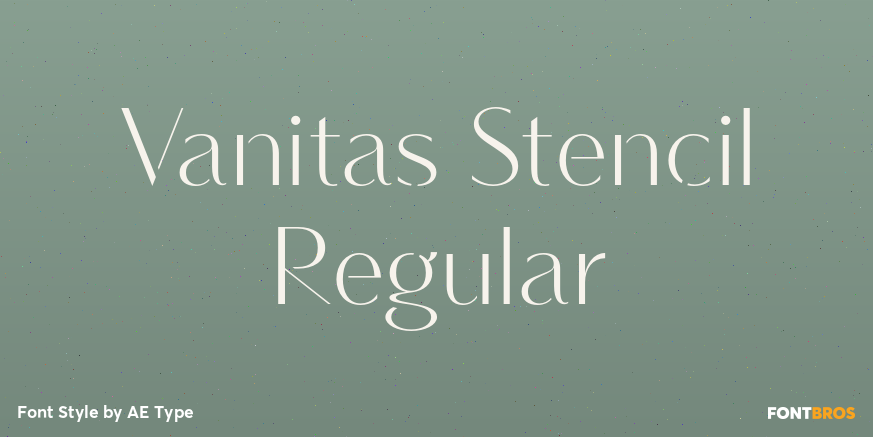 Vanitas Stencil Regular Poster
