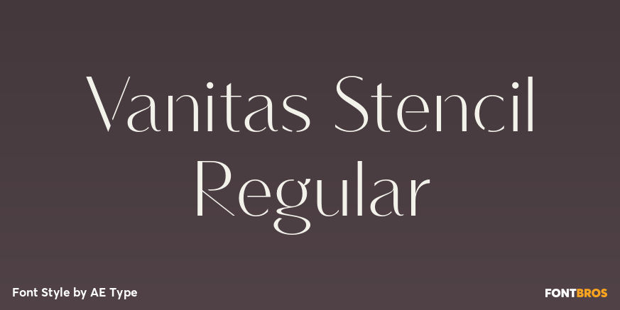 Vanitas Stencil Regular Poster