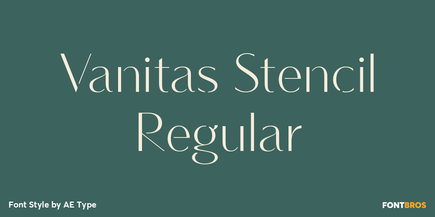 Vanitas Stencil Regular Poster