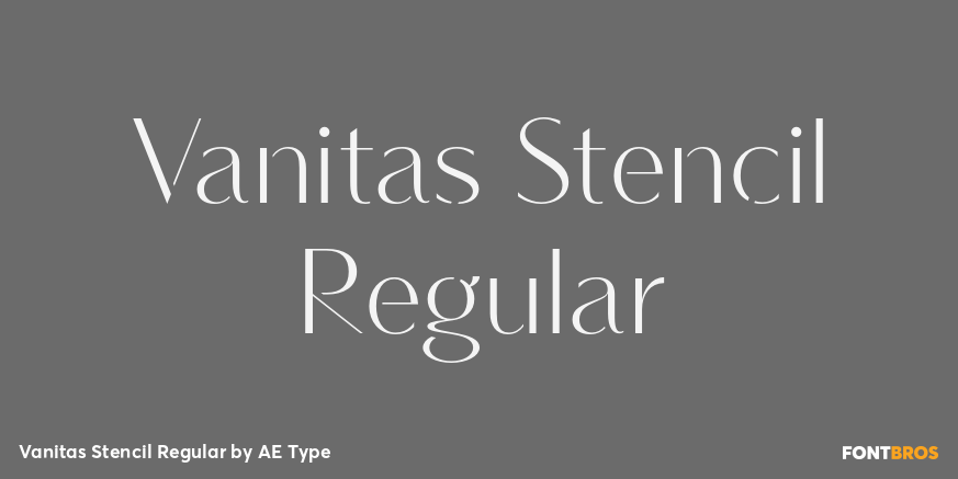 Vanitas Stencil Regular Poster