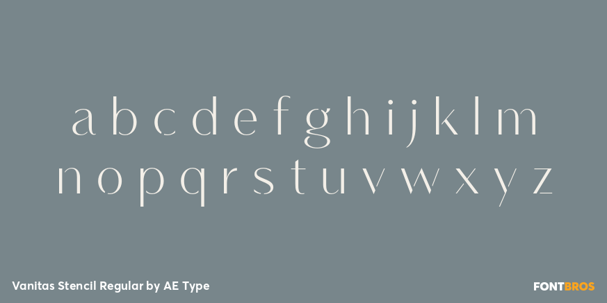 Vanitas Stencil Regular Font Poster #3