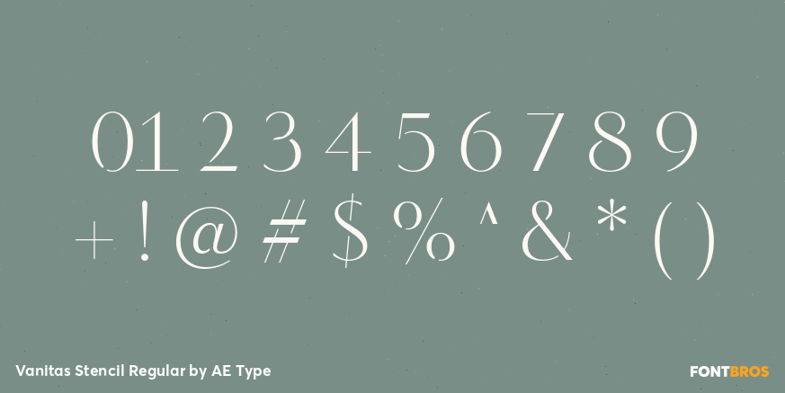 Vanitas Stencil Regular Font Poster #4