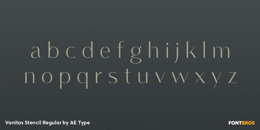 Vanitas Stencil Regular Font Poster #1