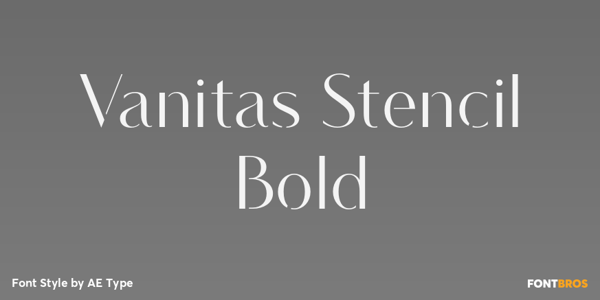 Vanitas Stencil Bold Poster