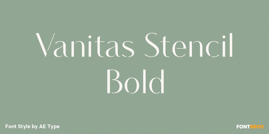 Vanitas Stencil Bold Poster