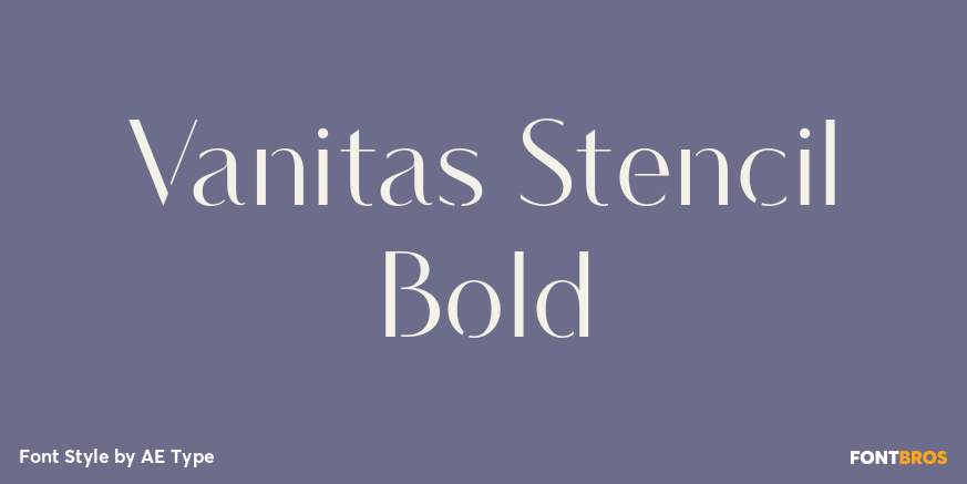 Vanitas Stencil Bold Poster