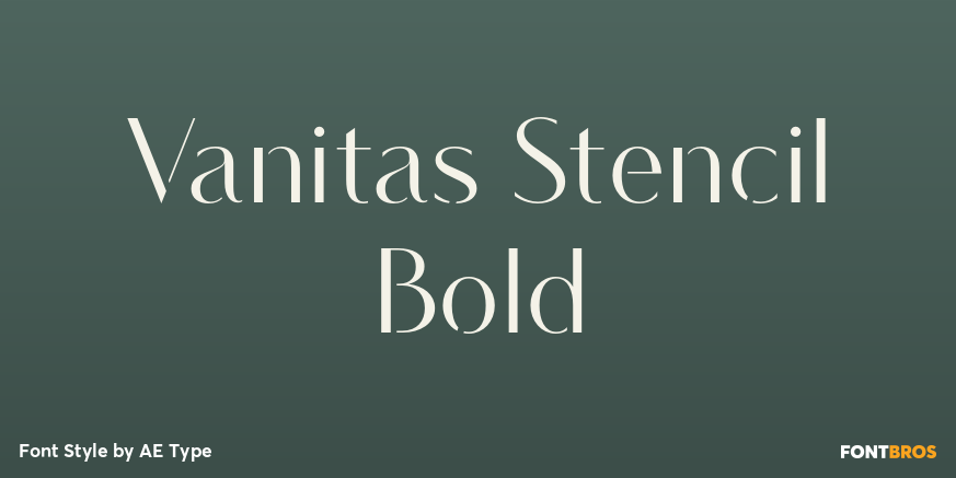 Vanitas Stencil Bold Poster