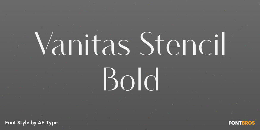 Vanitas Stencil Bold Poster