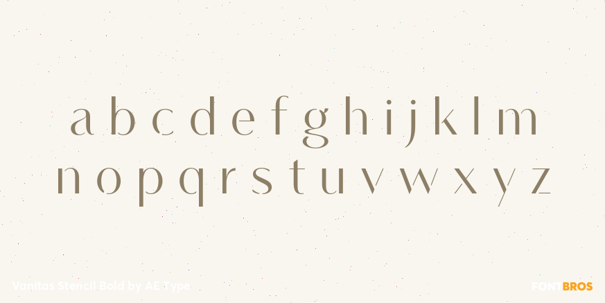 Vanitas Stencil Bold Font Poster #3