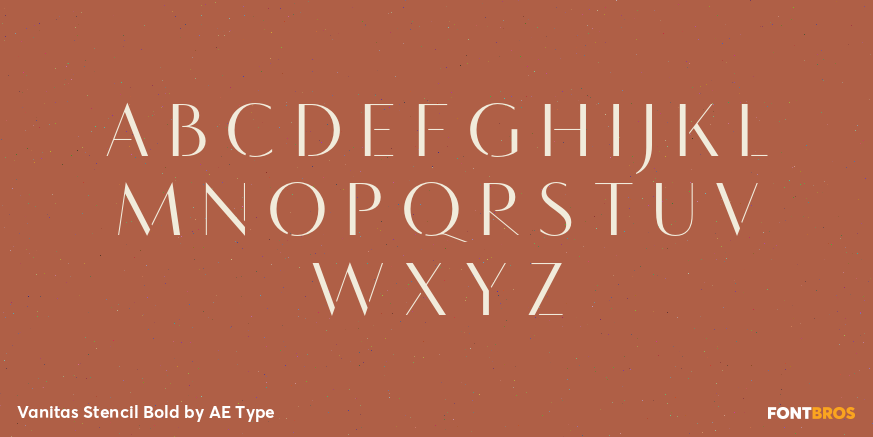 Vanitas Stencil Bold Font Poster #1