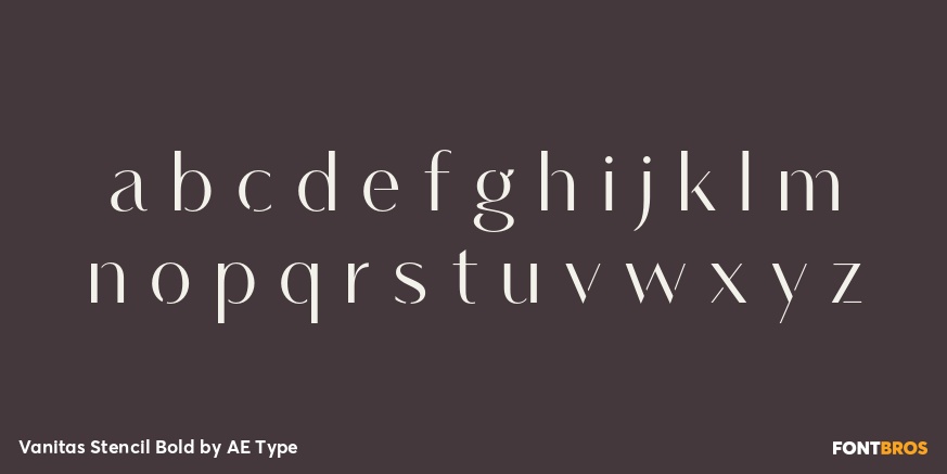 Vanitas Stencil Bold Font Poster #1