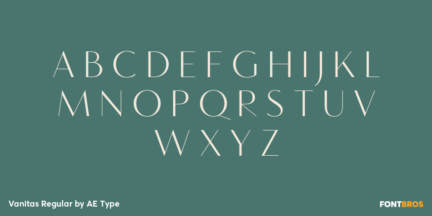 Vanitas Regular Font Poster #2