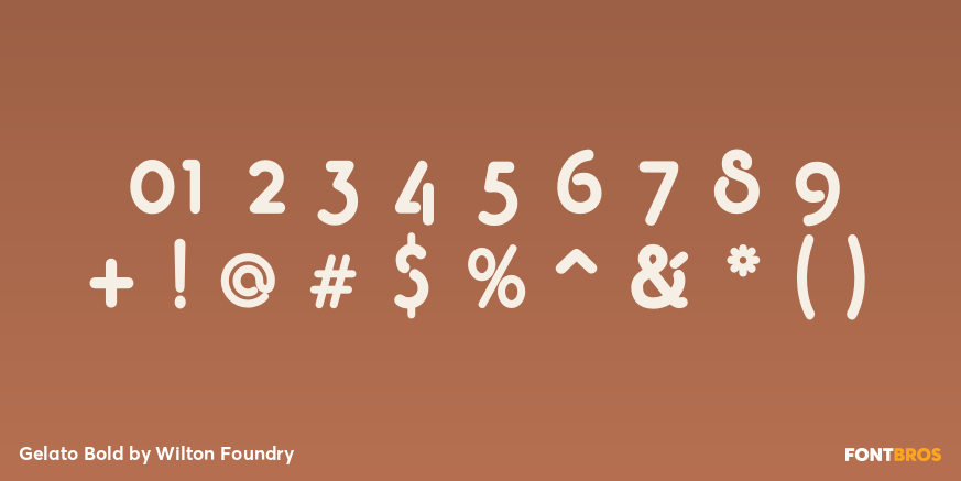 Gelato Bold Font Poster #1