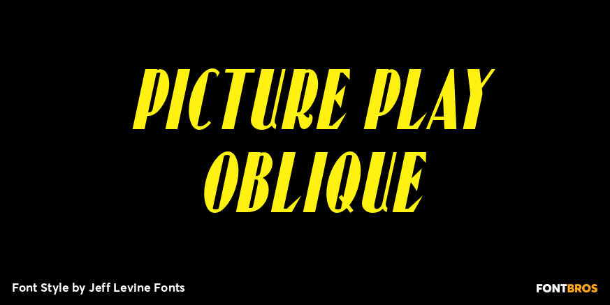 Picture Play Oblique Poster