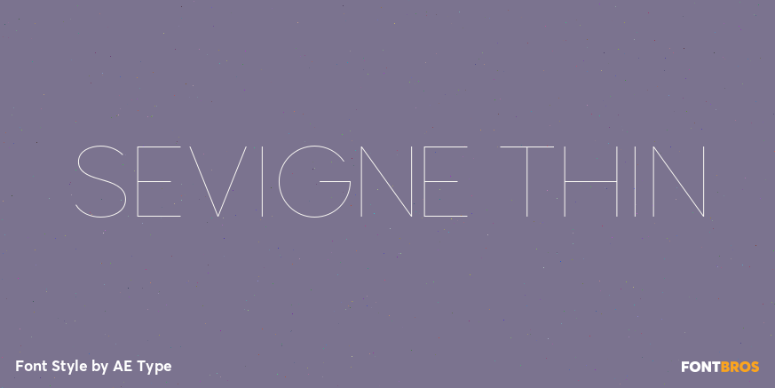 Sevigne Thin Font Poster #1
