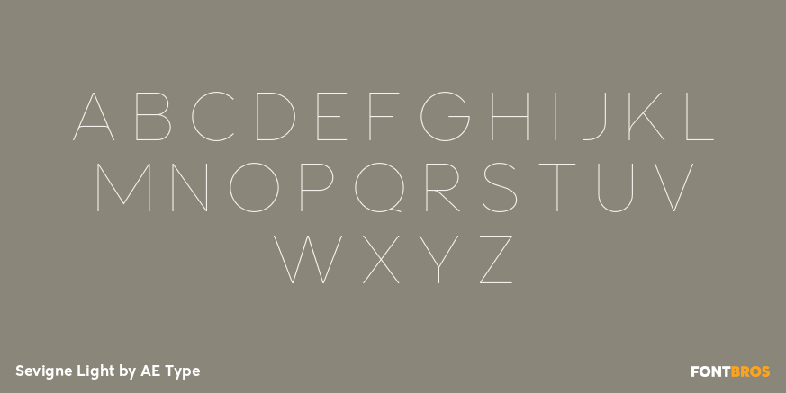 Sevigne Light Font Poster #2