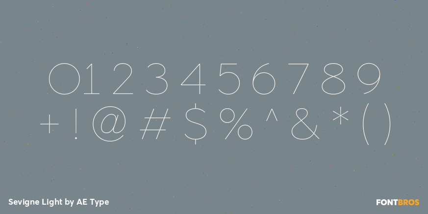 Sevigne Light Font Poster #4