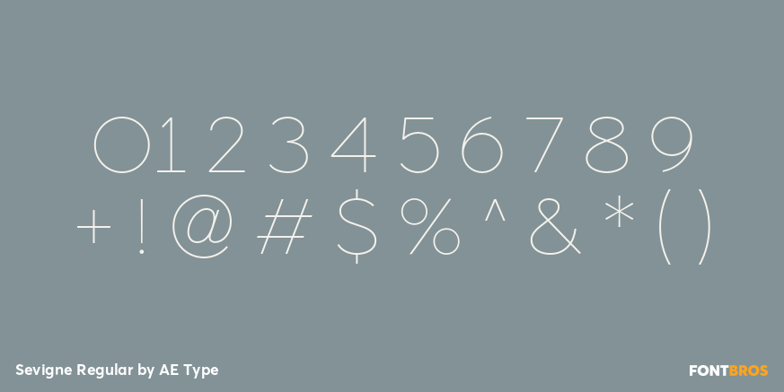 Sevigne Regular Font Poster #1