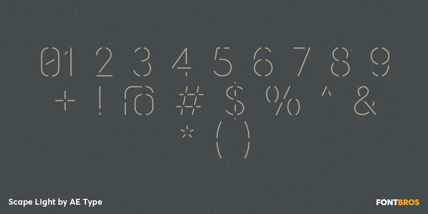 Scape Light Font Poster #4